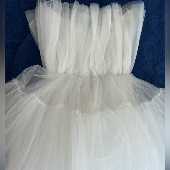 Untamed Petals By Amanda Judge Mini Tulle Strapless Dress - Picture 5 of 5